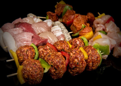 Assortiment de brochettes