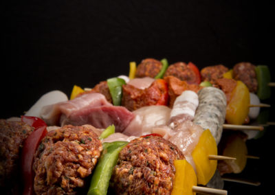 Assortiment de brochettes